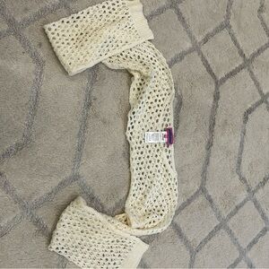 Edikted Cream Knit Scarf